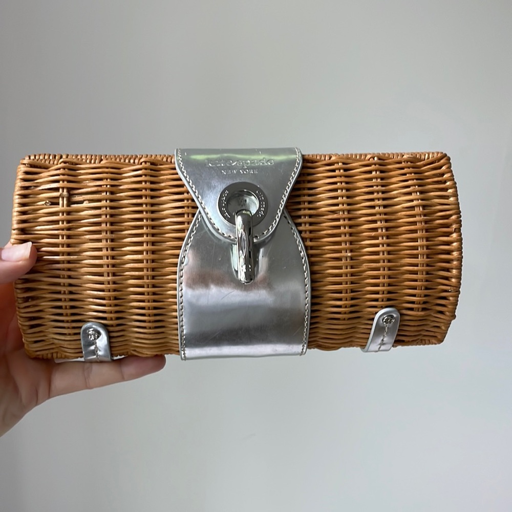 Kate Spade wicker clutch